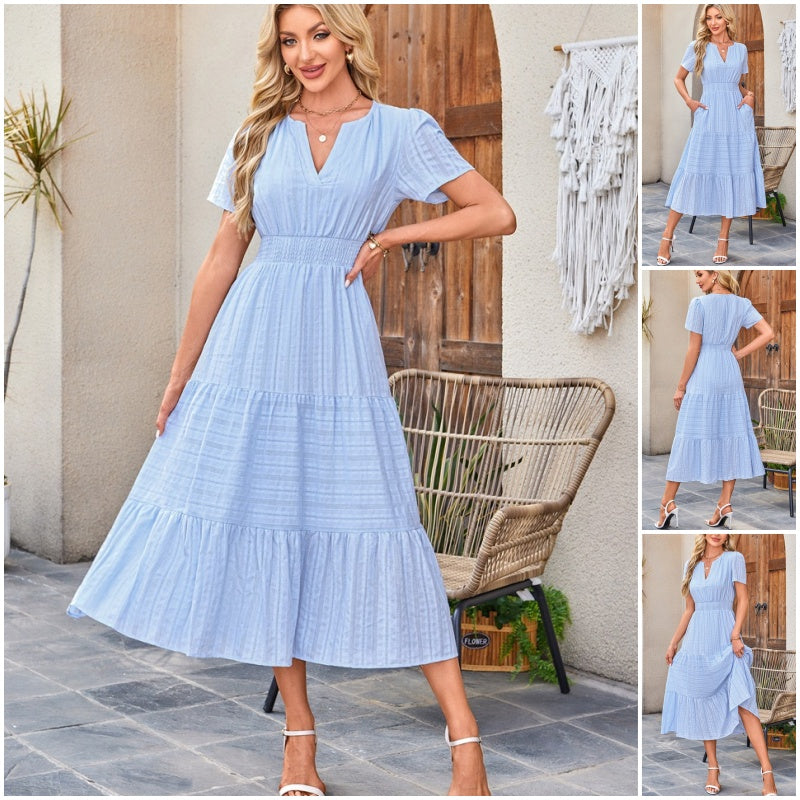 V-Neck Boho Dress
